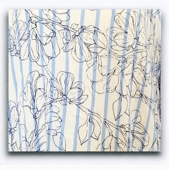 Bohemian lightweight striped bell sleeve Hippie shirt size medium by a.n.a. - Picture 5 of 11